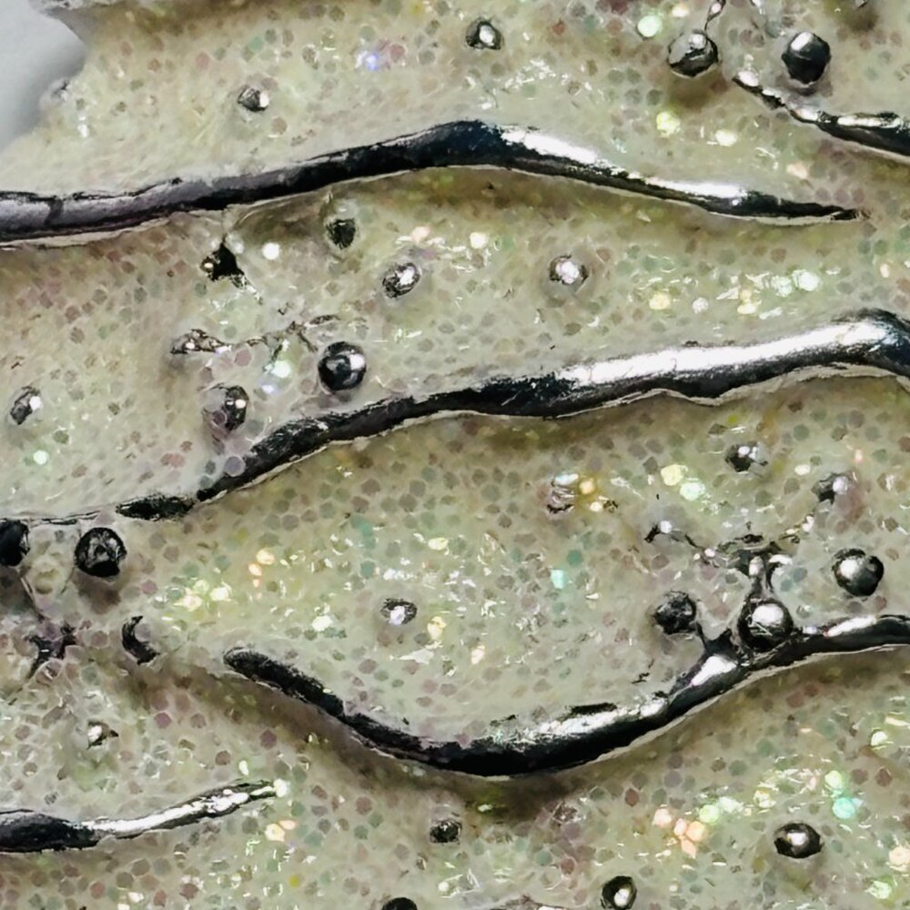 VINTAGE Christopher Radko Silver Tone Christmas Tree Brooch Dangle Snowflake - Picture 2 of 8